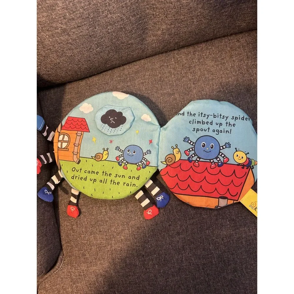 Melissa & Doug Kids The Itsy Bitsy Spider Soft Cloth Activity Book Sensory Toy